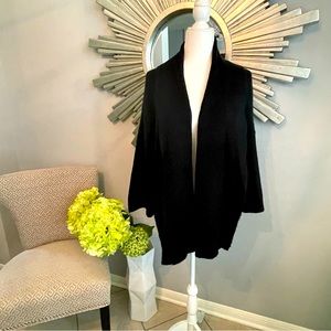 Black Open Cardigan